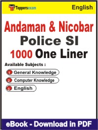 Andaman and Nicobar Police SI One Liner Book PDF in English