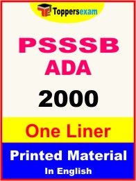 PSSSB ADA One Liner Book in English