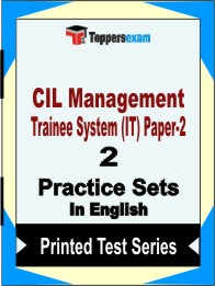 CIL Management Trainee System (IT) Paper-2 Book in English- Question Paper / Practice Set
