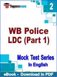WB Police LDC (Part 1) Test PDF Book In English - Question Paper
