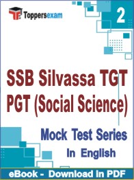 SSB Silvassa TGT PGT (Social Science) Test PDF Book In English - Question Paper
