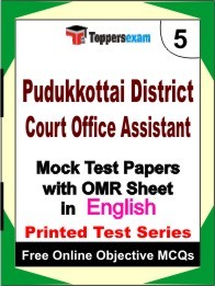 Pudukkottai District Court Office Assistant Exam Mock Test Papers (Book) in English