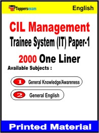 CIL Management Trainee System (IT) Paper-1 One Liner Book in English