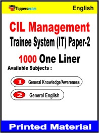 CIL Management Trainee System (IT) Paper-2 One Liner Book in English