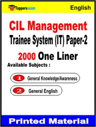CIL Management Trainee System (IT) Paper-2 One Liner Book in English