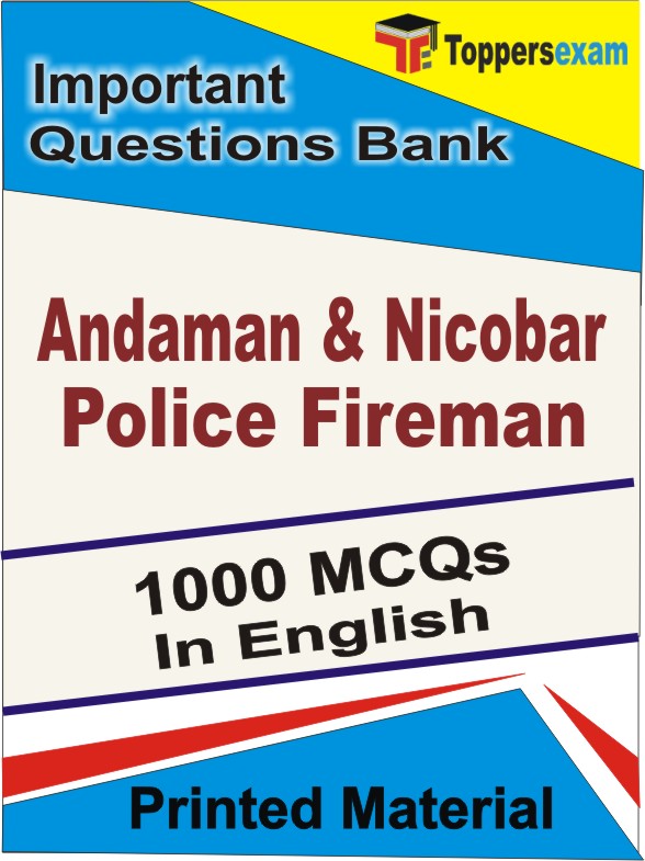 Andaman & Nicobar Police Fireman Book in English - Objective MCQ