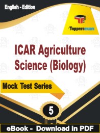 ICAR Agriculture Science (Biology) PDF Book In English - Practice Set