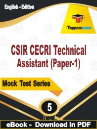 CSIR CECRI Technical Assistant (Paper-1) PDF Book In English - Practice Set