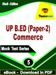UP B.ED (Paper 2) Commerce Test PDF Book In Hindi - Practice Set