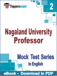 Nagaland University Professor Test PDF Book In English - Question Paper