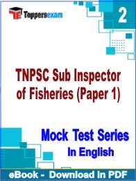 TNPSC Sub Inspector of Fisheries (Paper 1) Test PDF Book In English - Question Paper