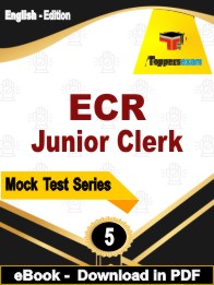 ECR Junior Clerk Test PDF Book In English - Practice Set