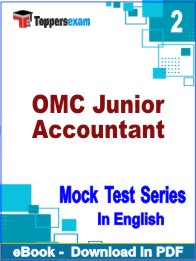OMC Junior Accountant Test PDF Book In English - Question Paper