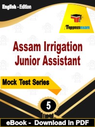 Assam Irrigation Junior Assistant Test PDF Book In English - Practice Set
