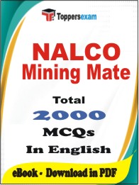 NALCO Mining Mate PDF Book in English - MCQ / Objective Questions
