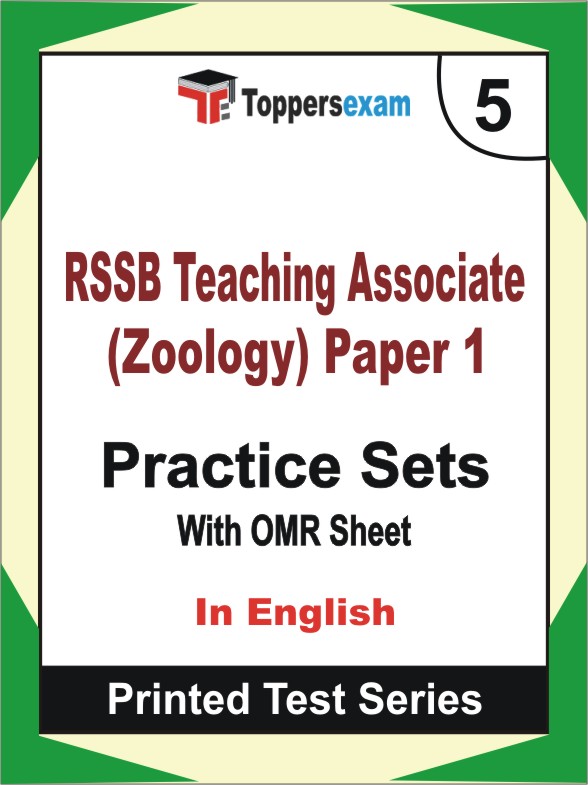 RSSB Teaching Associate (Zoology) Paper 1 Book in English - Mock Test / Practice Set