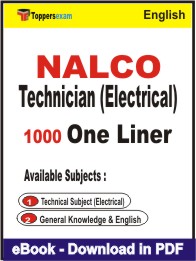 NALCO Technician (Electrical) One Liner Book PDF in English