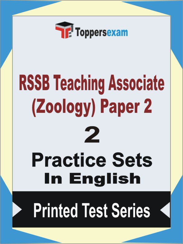 RSSB Teaching Associate (Zoology) Paper 2 Book in English - Question Paper / Practice Set