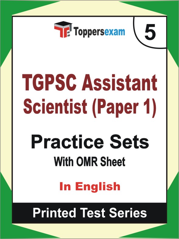 TGPSC Assistant Scientist (Paper 1) Book in English - Mock Test / Practice Set