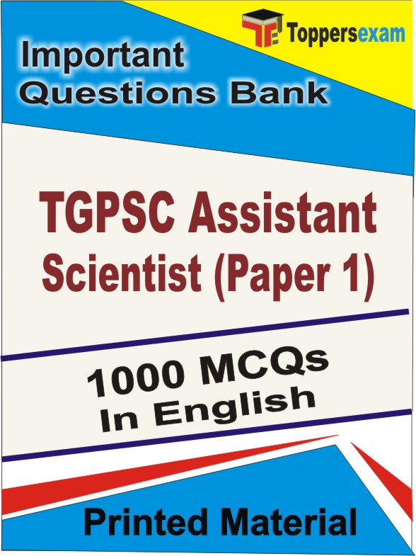 TGPSC Assistant Scientist (Paper 1) Book in English - Objective MCQ
