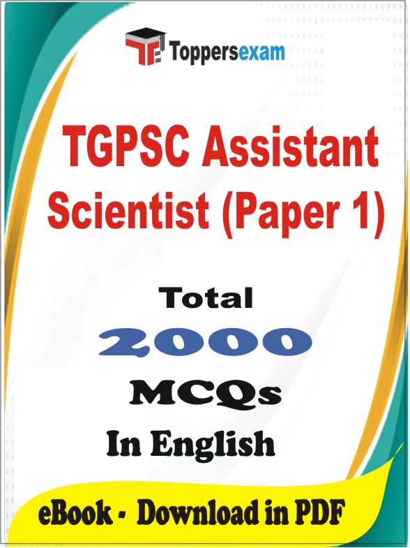 TGPSC Assistant Scientist (Paper 1) PDF Book In English - MCQ / Objective Questions