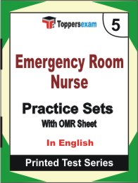 Emergency Room Nurse Book in English - Mock Test / Practice Set