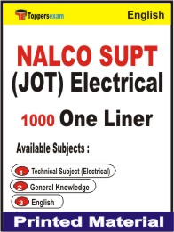 NALCO SUPT (JOT) Electrical One Liner Book in English