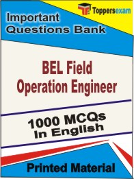 BEL Field Operation Engineer Book in English - Objective MCQ