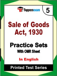 Sale of Goods Act, 1930Book in English - Mock Test / Practice Set