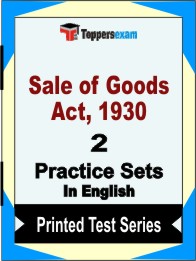 Sale of Goods Act, 1930Book in English - Question Paper / Practice Set