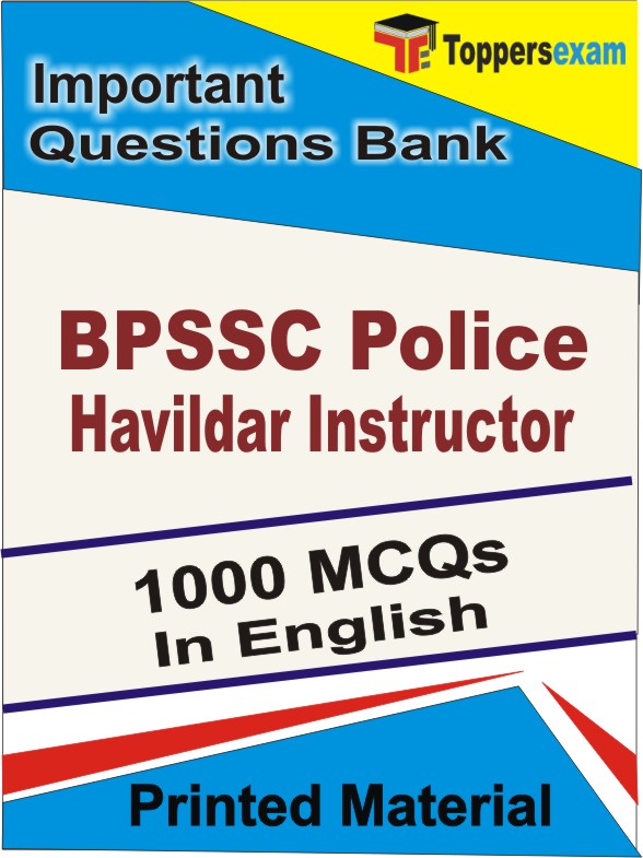 BPSSC Police Havildar Instructor Book in English - Objective MCQ