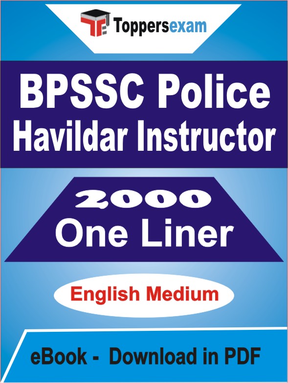 BPSSC Police Havildar Instructor One Liner Book PDF in English