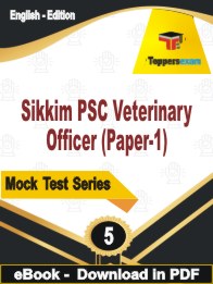 Sikkim PSC Veterinary Officer (Paper-1)  PDF Book In English - Practice Set