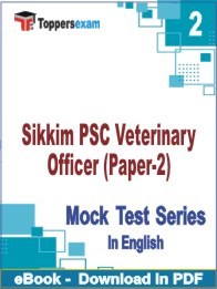 Sikkim PSC Veterinary Officer (Paper-2) PDF Book In English - Question Paper