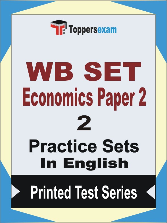 WB SET Economics Paper 2 Book in English - Question Paper / Practice Set