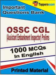 OSSC CGL (Assistant Embankment Inspector) Prelims Book in English - Objective MCQ