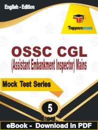 OSSC CGL (Assistant Embankment Inspector) Mains Test PDF Book In English - Practice Set