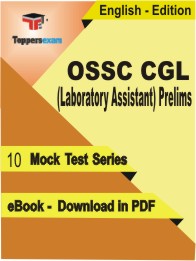 OSSC CGL (Laboratory Assistant) Prelims Test PDF Book In English - Mock Test/Practice Set