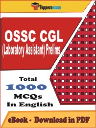 OSSC CGL (Laboratory Assistant) Prelims PDF Book in English - MCQ / Objective Questions