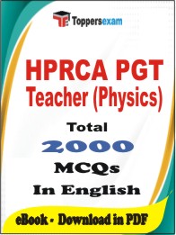 HPRCA PGT Teacher (Physics) PDF Book in English - MCQ / Objective Questions