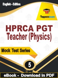 HPRCA PGT Teacher (Physics) Test PDF Book In English - Practice Set