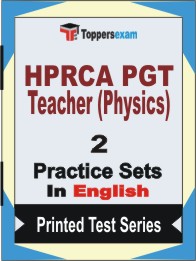 HPRCA PGT Teacher (Physics) Book in English - Question Paper / Practice Set