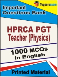 HPRCA PGT Teacher (Physics) Book in English - Objective MCQ