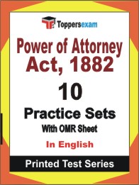 Power of Attorney Act, 1882 Book in English - Practice Set