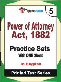 Power of Attorney Act, 1882 Book in English - Mock Test / Practice Set