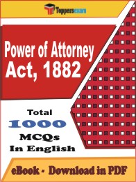 Power of Attorney Act, 1882 PDF Book in English - MCQ / Objective Questions