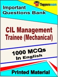 CIL Management Trainee (Mechanical) Book in English - Objective MCQ