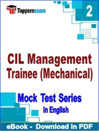 CIL Management Trainee (Mechanical)   PDF Book InEnglish - Question Paper