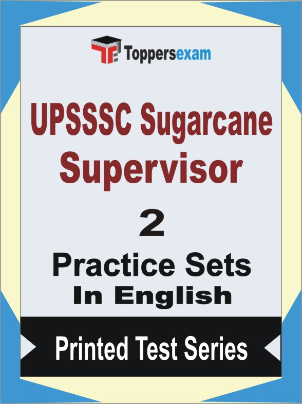 UPSSSC Sugarcane Supervisor Book in English - Question Paper / Practice Set