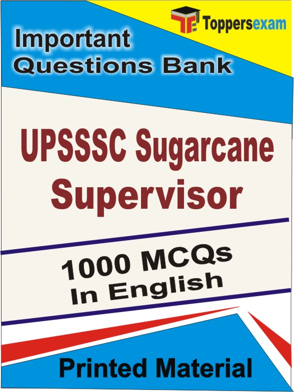 UPSSSC Sugarcane Supervisor Book in English - Objective MCQ UPSSSC Sugarcane Supervisor Book in English - Objective MCQ